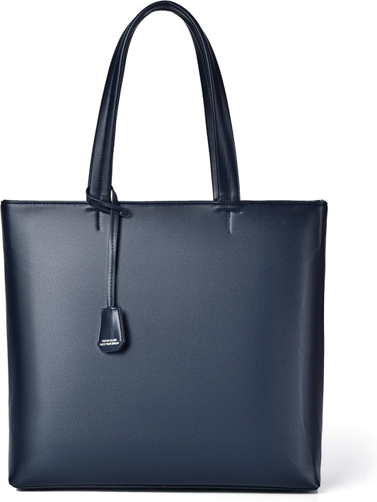 FSD.WG Men's Tote Bag,Business Bag, Leather Briefcase,Elegant Leather（PU）,Large Capacity,Black