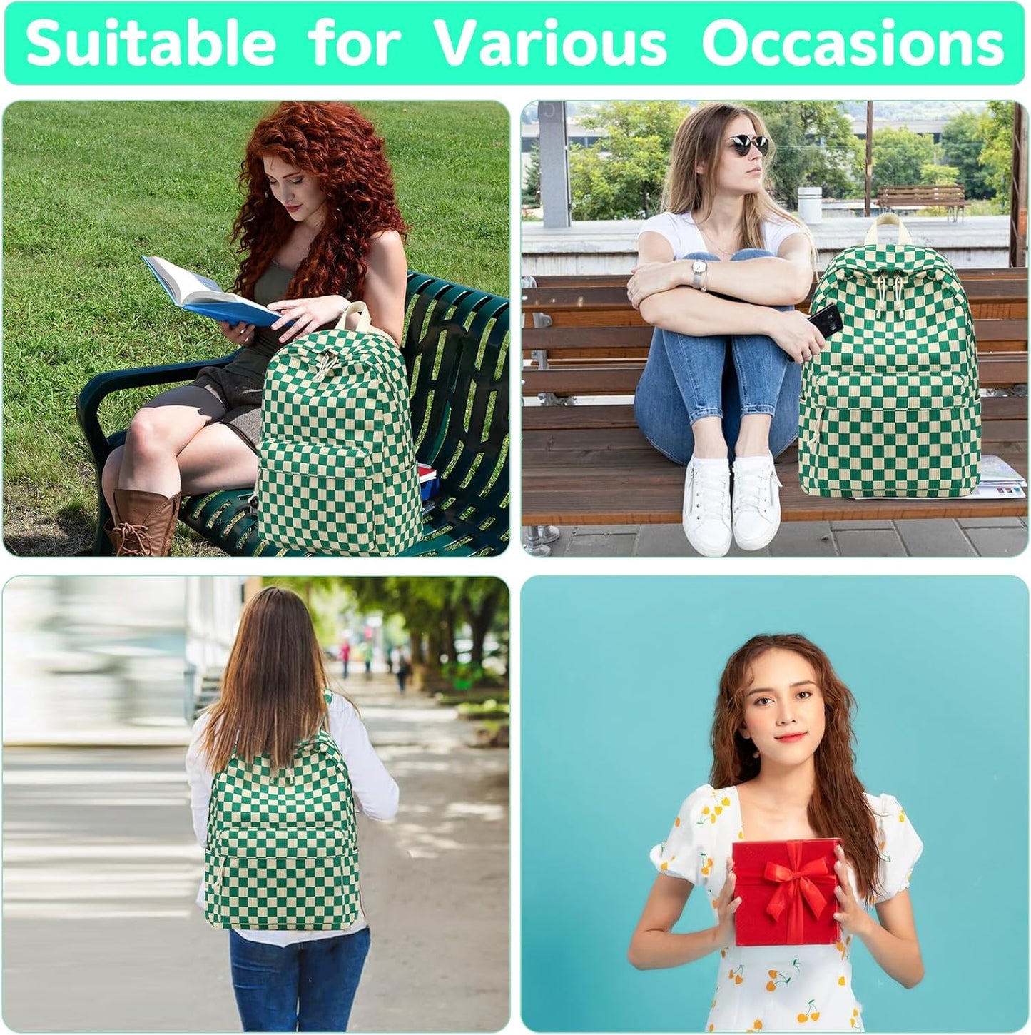 School Backpack for Teen Girls Bookbags Elementary High School Corduroy Laptop Bags Women Travel Daypacks