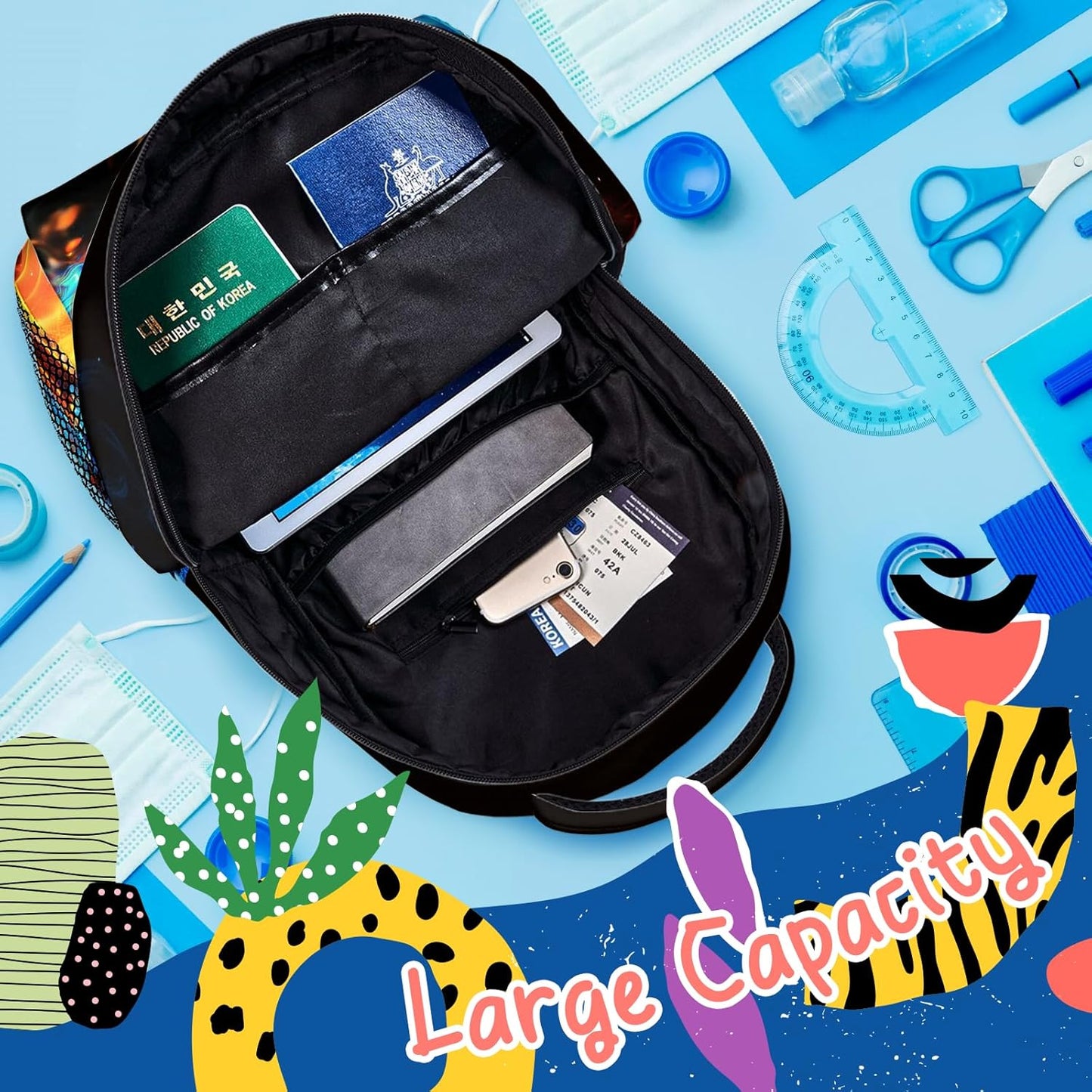 Dragon Game Kids Backpack For Boys Girls Elementary Gamepad Schoolbag Kindergarten Gaming Bookbags Preschool Gamer School Bag Toddler Book Bags Travel Bag Computer Bag Hiking Camping Rucksack Daypack