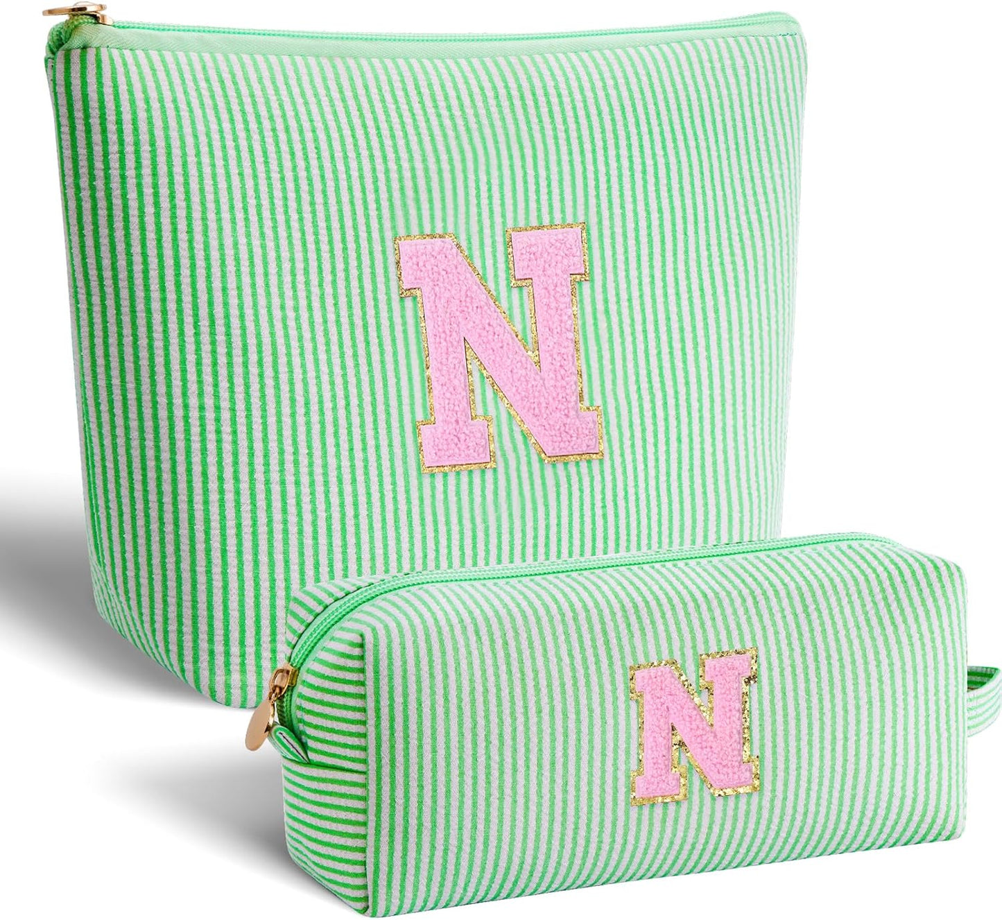 Personalized Makeup Bag for Women Girls - Fashion Cosmetic Bag Trendy Travel Toiletry Bag with