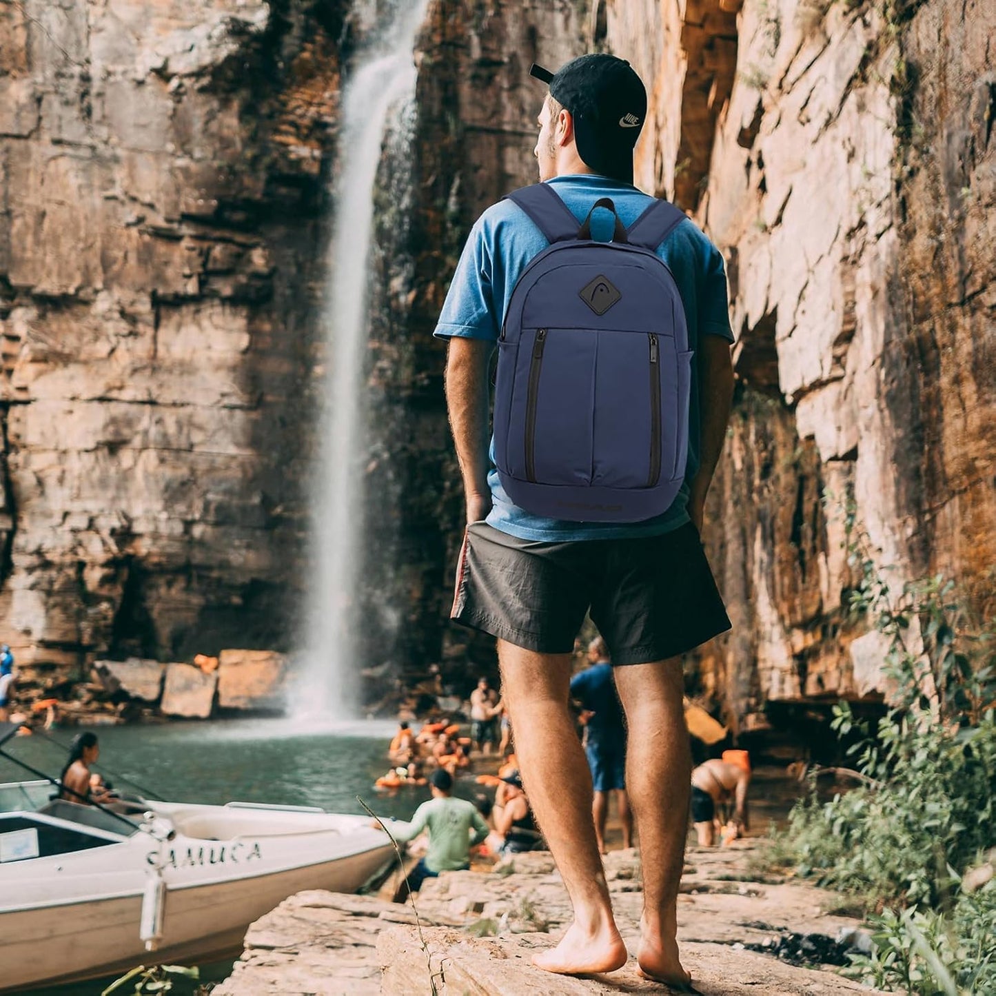 HEAD 30L Waterproof Travel Backpack for Men, 15.6 inch Laptop Backpack, Casual Daypack Backpacks for Sport Gym/Workout/College