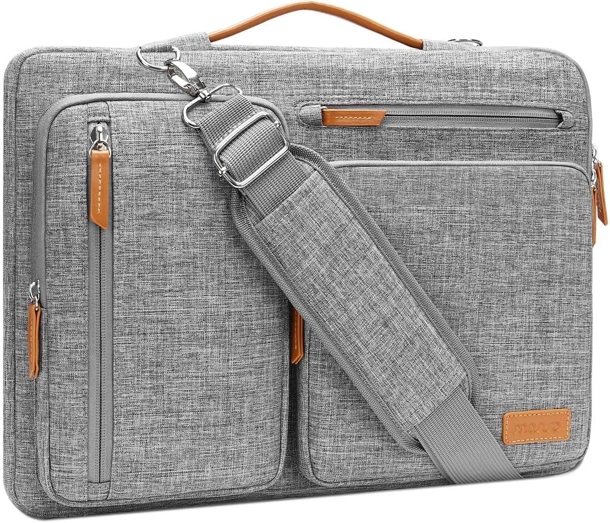 MOSISO 360 Protective Laptop Shoulder Bag,15 inch Computer Bag Compatible with MacBook Air M4 M3
