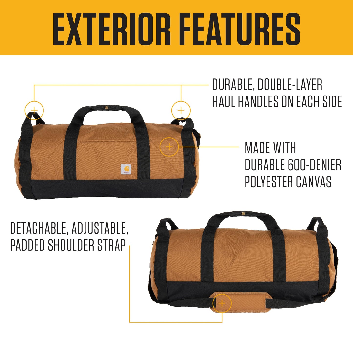 Carhartt Classic 40L Round Duffel Gravel
