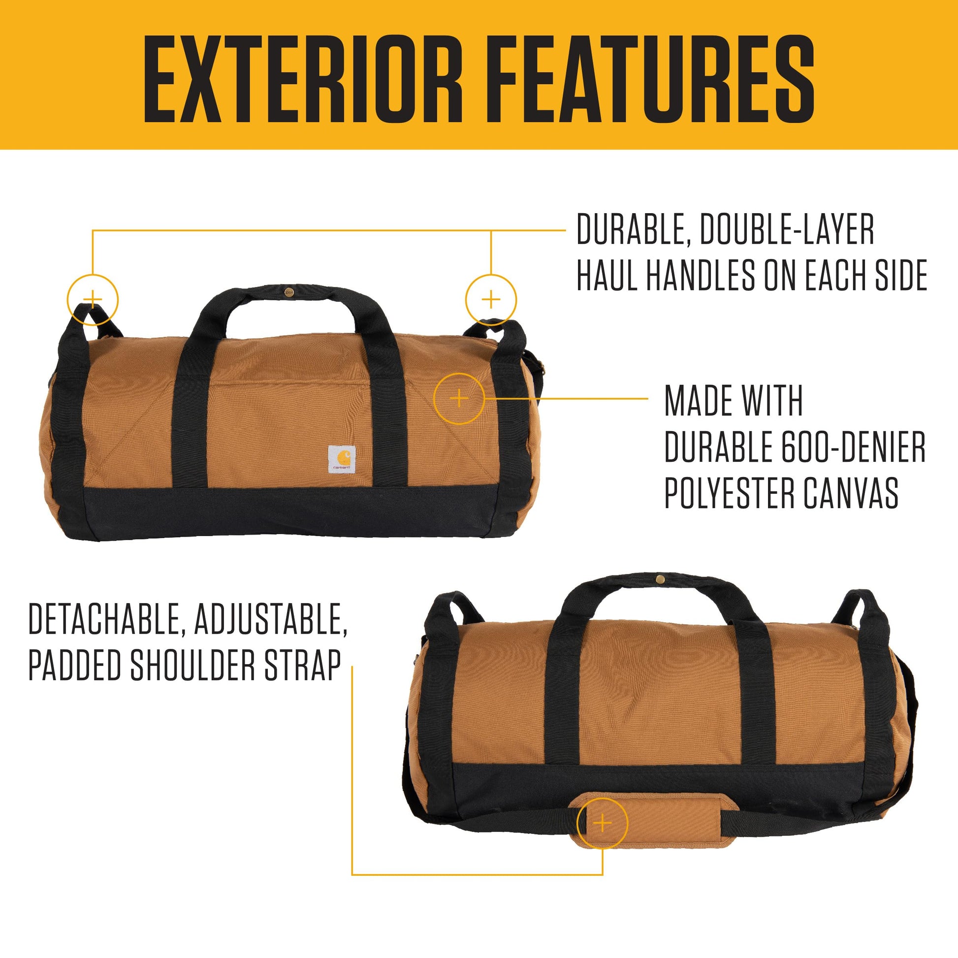 Carhartt Classic 40L Round Duffel Gravel