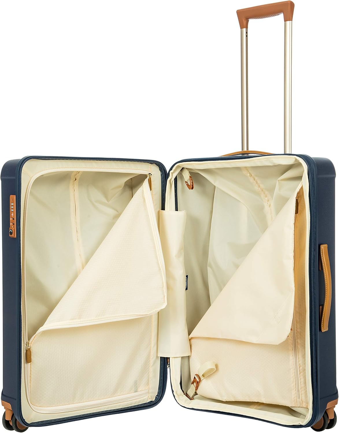 Bric's Capri 2.0 27"-Inch Spinner - Expandable Luxury Check-In Luggage With Spinner Wheels - Lightweight Check-In Suitcases with Wheels Made From Durable Polycarbonate - Matte Blue