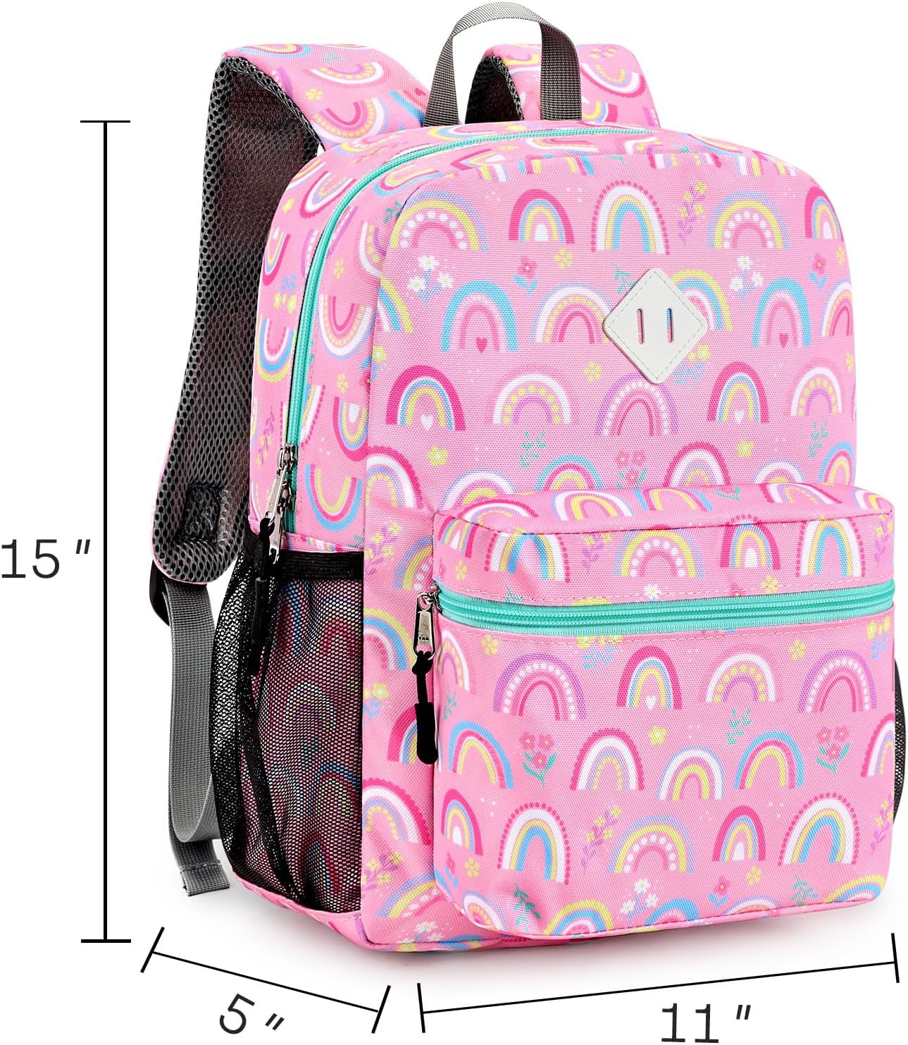 STEAMEDBUN Kids Backpack for Girls, Rainbow Kindergarten Backpack for Toddler Girls Age 3-8