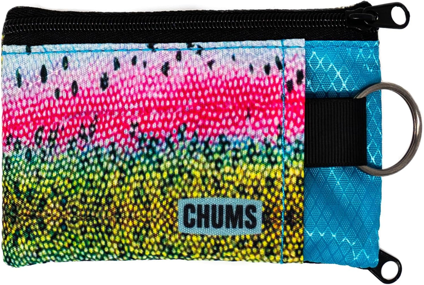 Chums Surfshorts Wallet - Lightweight Slim Wallet w/ RFID Blocking Card - Zippered, Minimalist