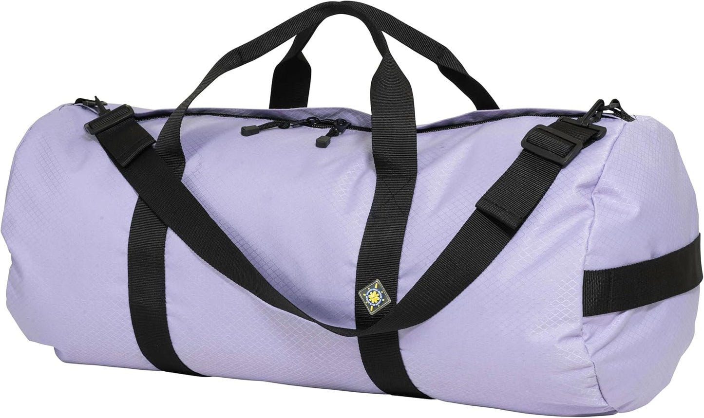 Diamond Ripstop Duffle Bags, Ultra Tough & Tear Resistant, Reinforced Stitching, Weatherproof, Packable Foldable Duffle Bag for Traveling