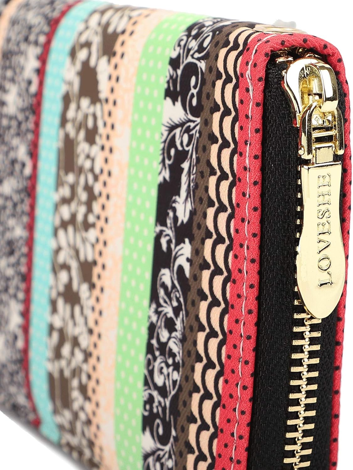 Women Wallet Card RFID For Womens Holder Blocking Credit Small Zipper Purse Pocket Bifold Slim Coin ID Ladies Wristlet Clutch Large Capacity Window Case Travel Zip Women's