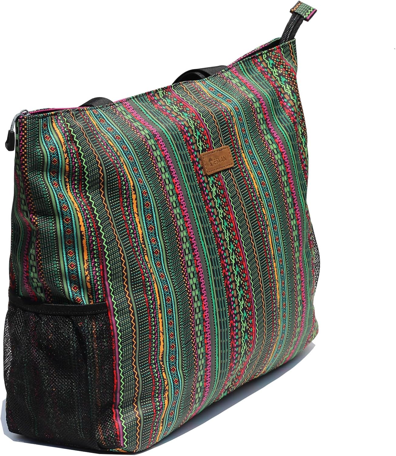 LARGE BEACH BAG Water Resistant Lightweight 20 inch Women Oversize Tote Bag for Gym Beach Travel Pool Yoga Nurse