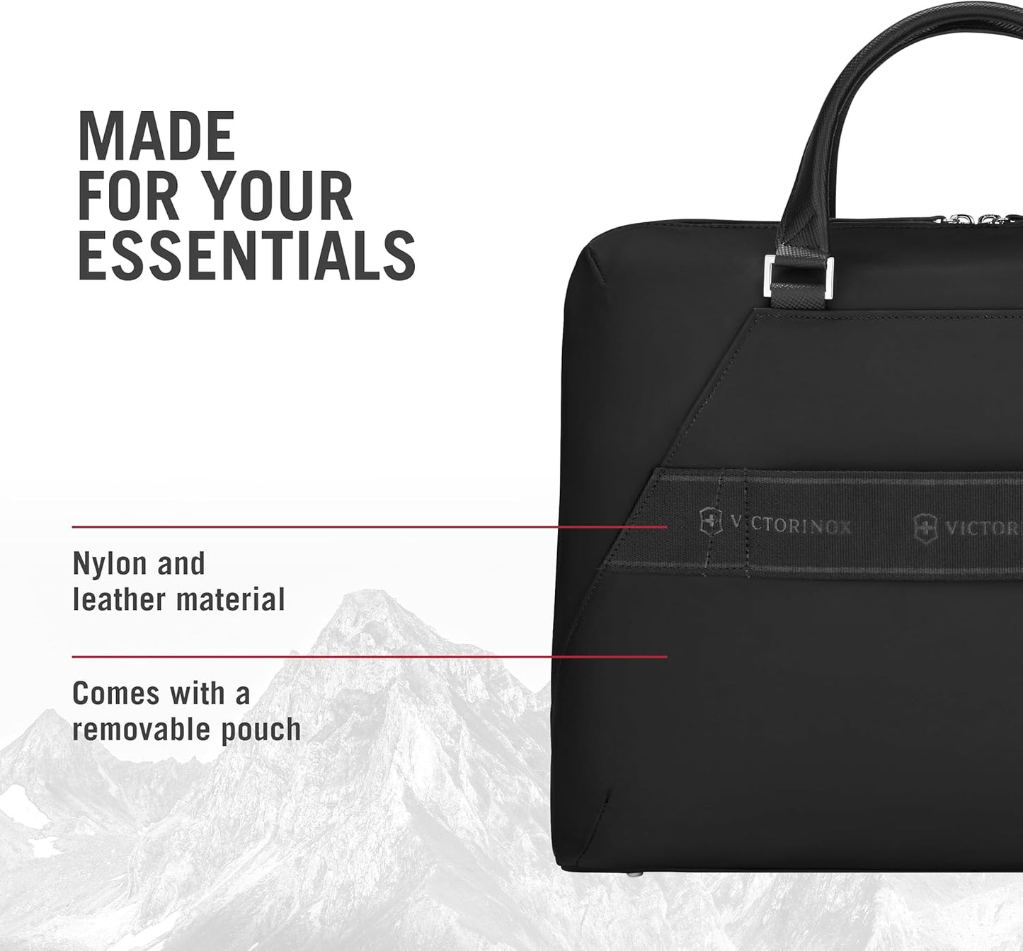 Victorinox Victoria Signature Briefcase - Women's Professional Computer Bag to Hold Laptop & Tablet - Includes Clutch and Detachable Shoulder Strap - 13 Liters, Black
