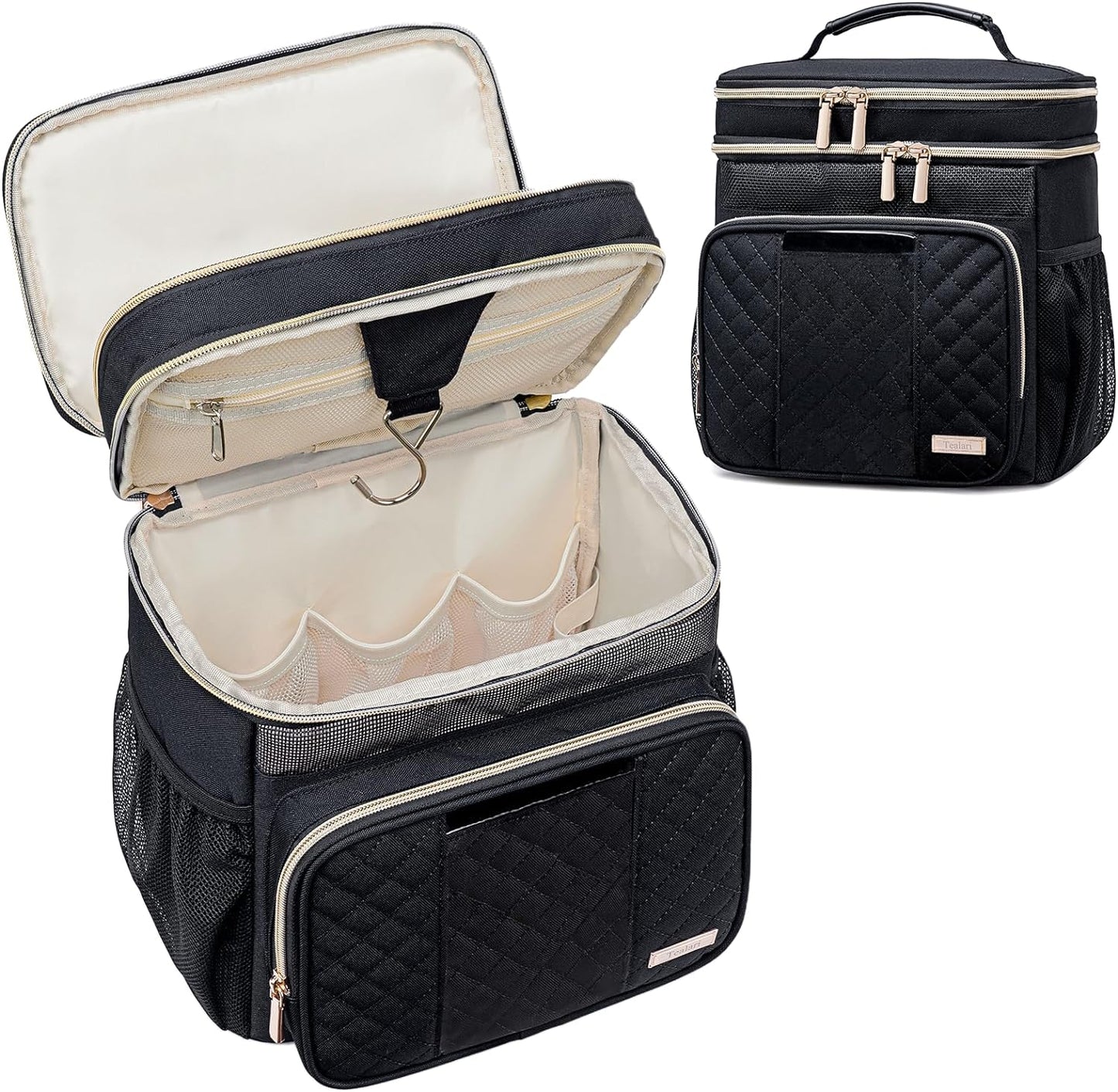Large Toiletry Bag for Women Men,Bathroom Bag,Water Resistant Shower Bag,Makeup Bag,Portable Shower Caddy for College Dorm,Hanging Travel Toiletry Bag with Transparent Waterproof Phone Pocket