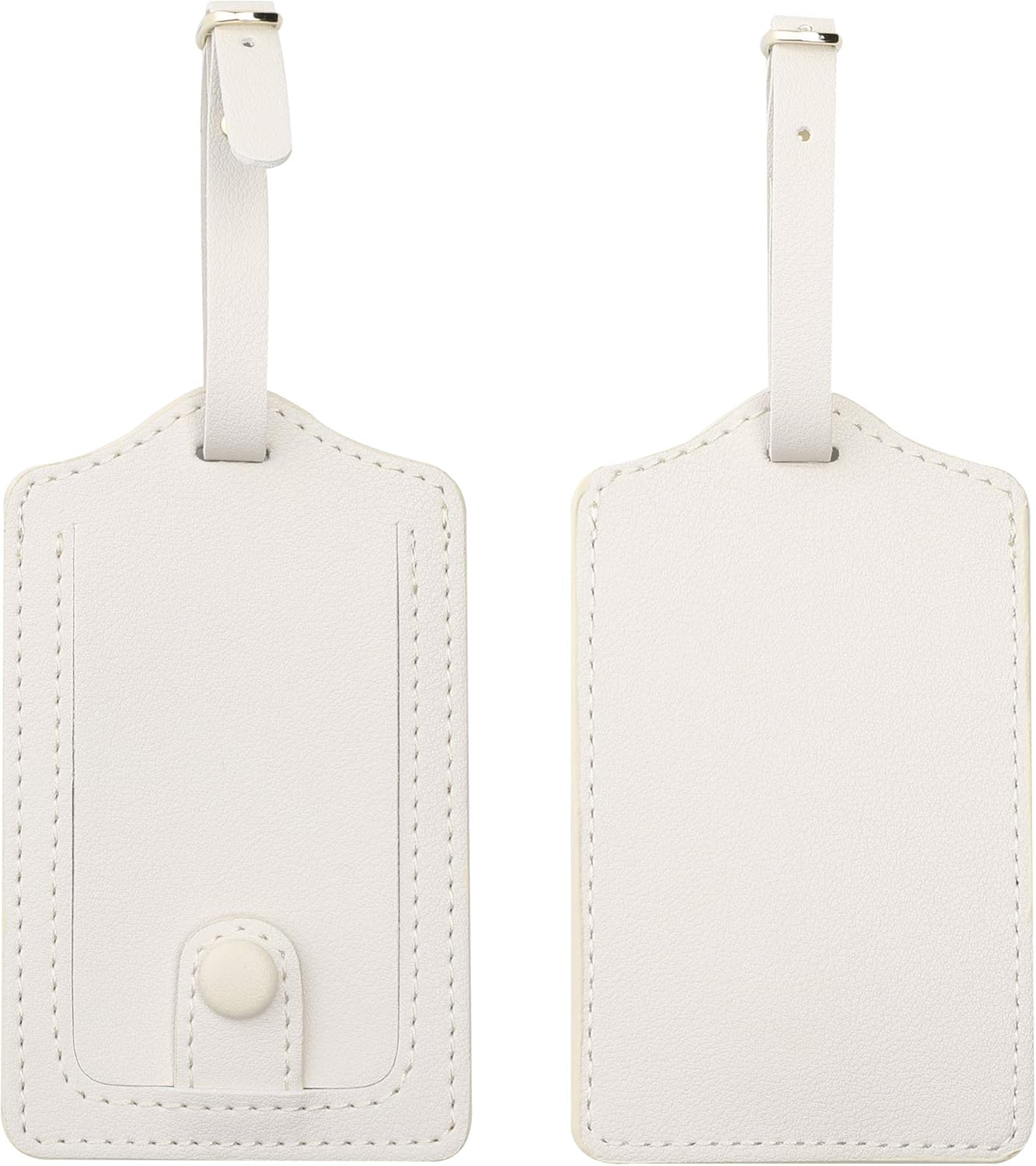 Jagucho Leather Luggage Tags for Men Women-Luggage Tags for Suitcases-Baggage Bag Tag Suitcase Labels ID Tags with Full Back Privacy Cover for Carnival Cruise Ships, Travel Tags