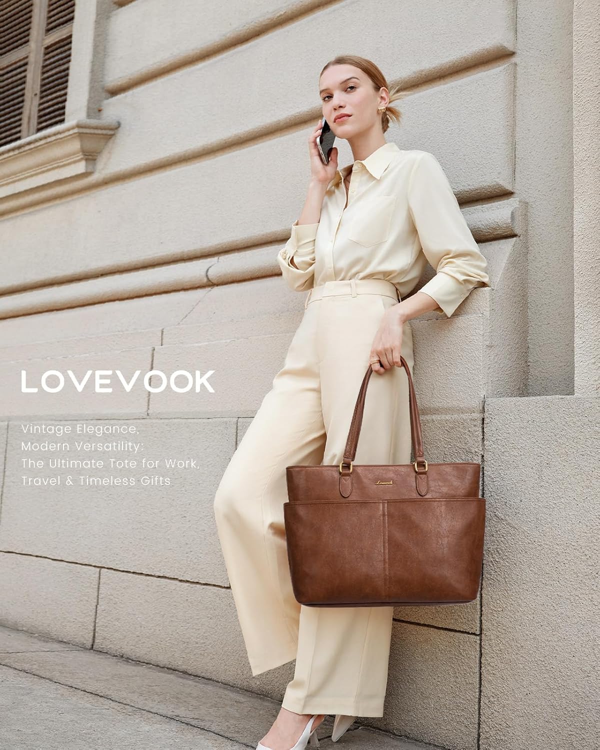 LOVEVOOK Laptop Tote Bag for Women, 15.6 inch Laptop Work Bags for Teacher/Nurse Large Computer Bag