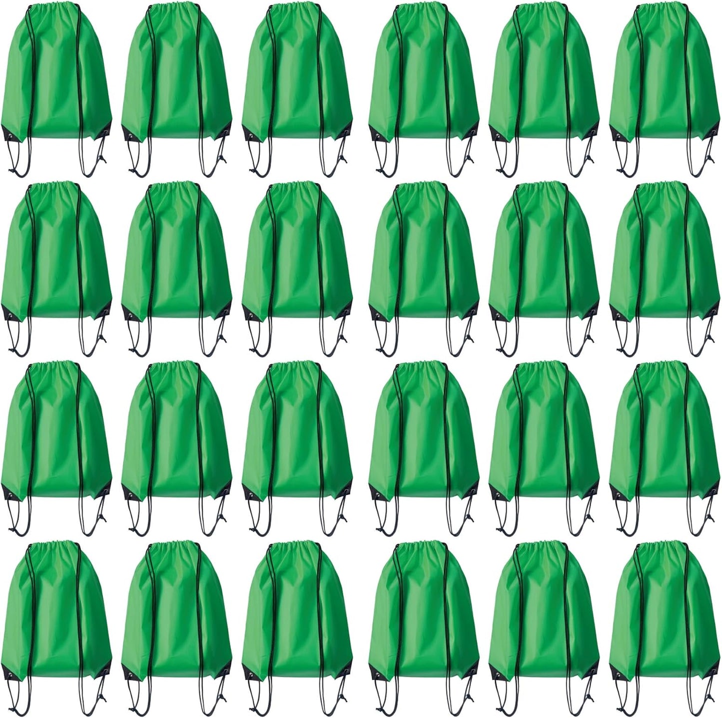 Drawstring Backpack Bulk 24Pcs Draw String Backpack Bags DIY Gym Sports Traveling Yoga Cinch Bag Sackpack Drawstring(green)