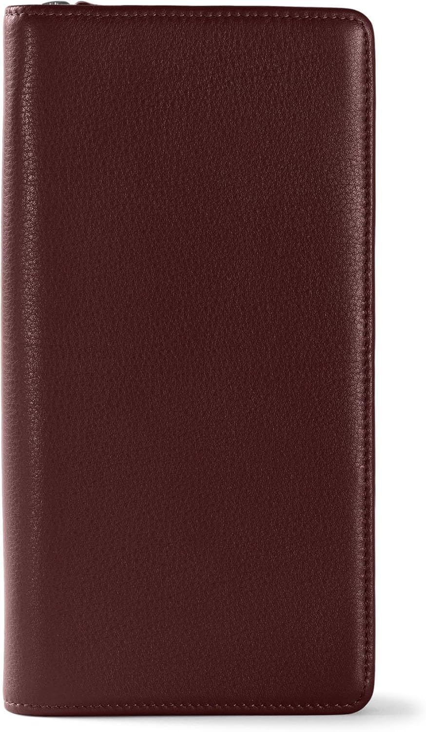 Leatherology Bordeaux Travel Zip Organizer Wallet, Passport Holder, RFID Available, Full Grain