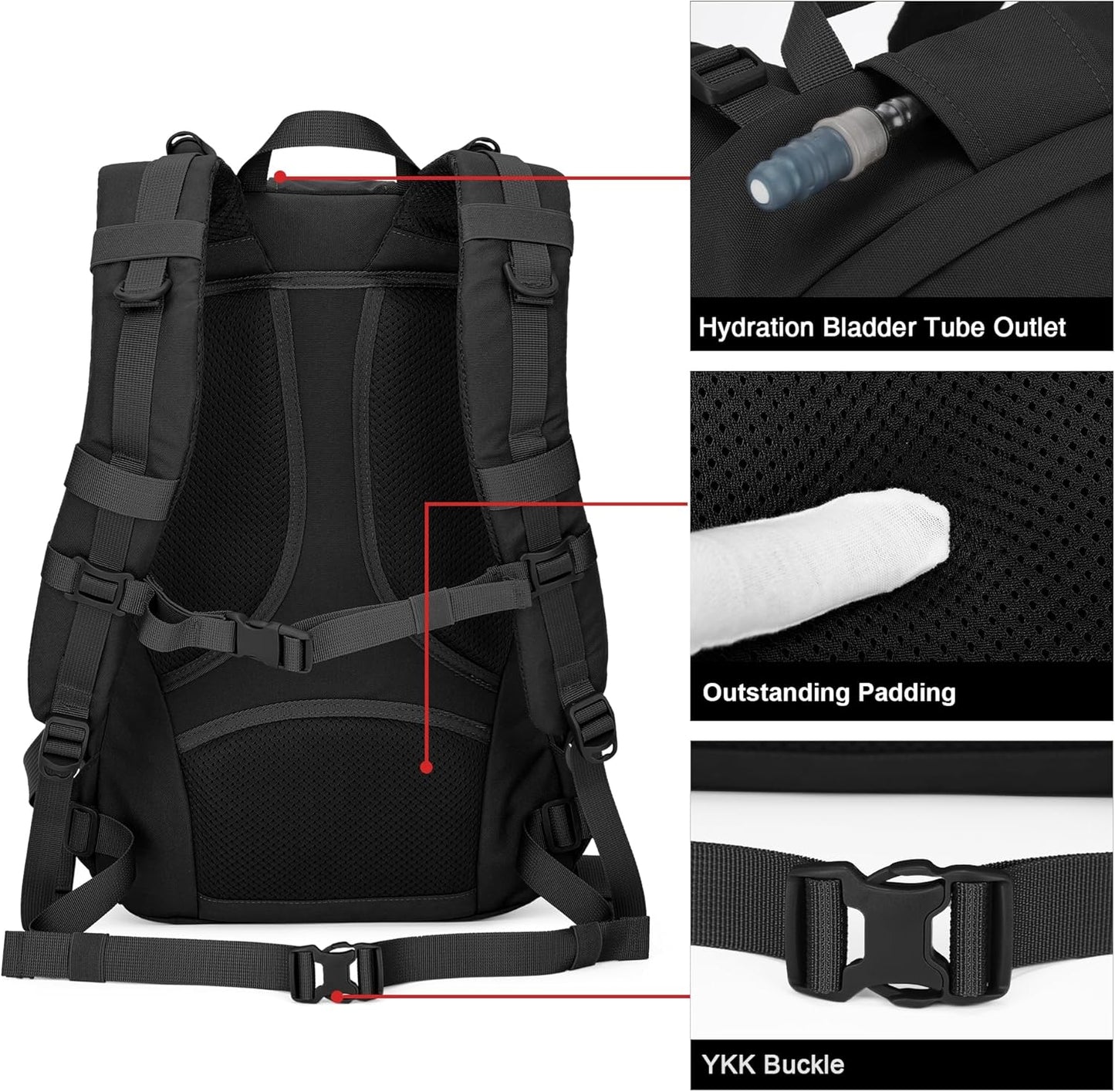 Mardingtop Military Tactical Backpack 25L Molle Hiking Backpack for Backpacking,Cycling and Biking