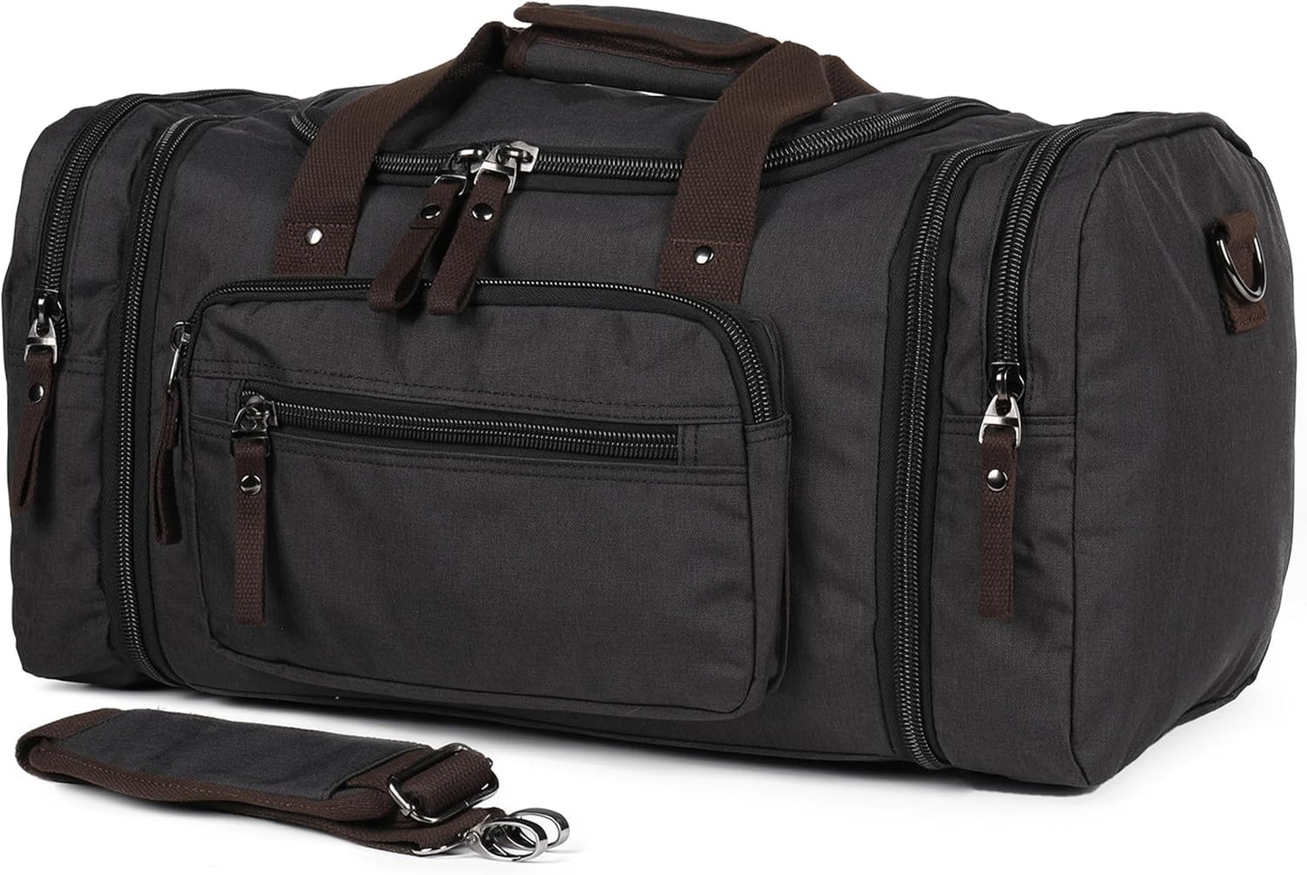 Duffle Bag for Travel 20–23” Expandable (40L) – Lightweight Water-Resistant Carry On Weekender with Multiple Pockets & Shoulder Strap – Airline Approved Travel Duffel Bags for Men & Women