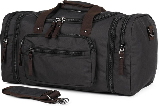 Duffle Bag for Travel 20–23” Expandable (40L) – Lightweight Water-Resistant Carry On Weekender with Multiple Pockets & Shoulder Strap – Airline Approved Travel Duffel Bags for Men & Women