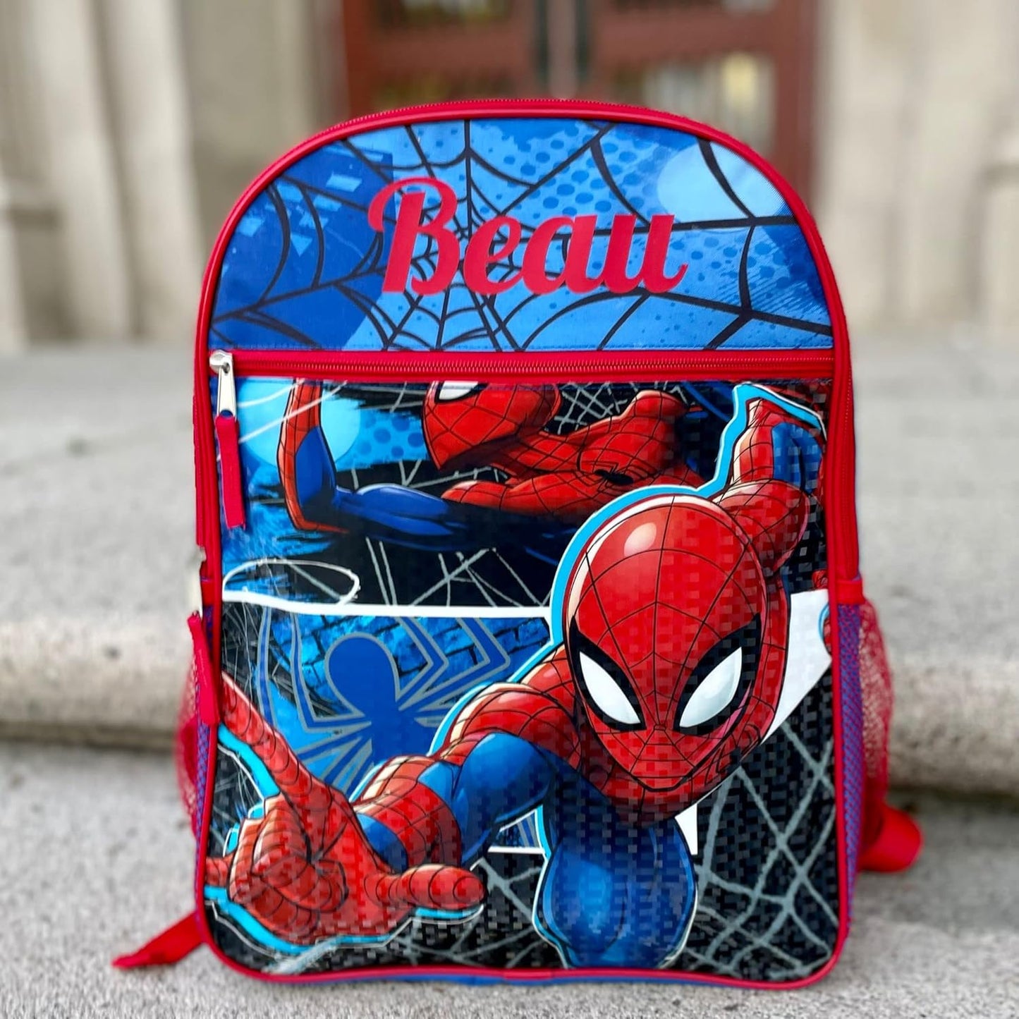 Personalized 16 Inch License School Backpack - Spider-Man