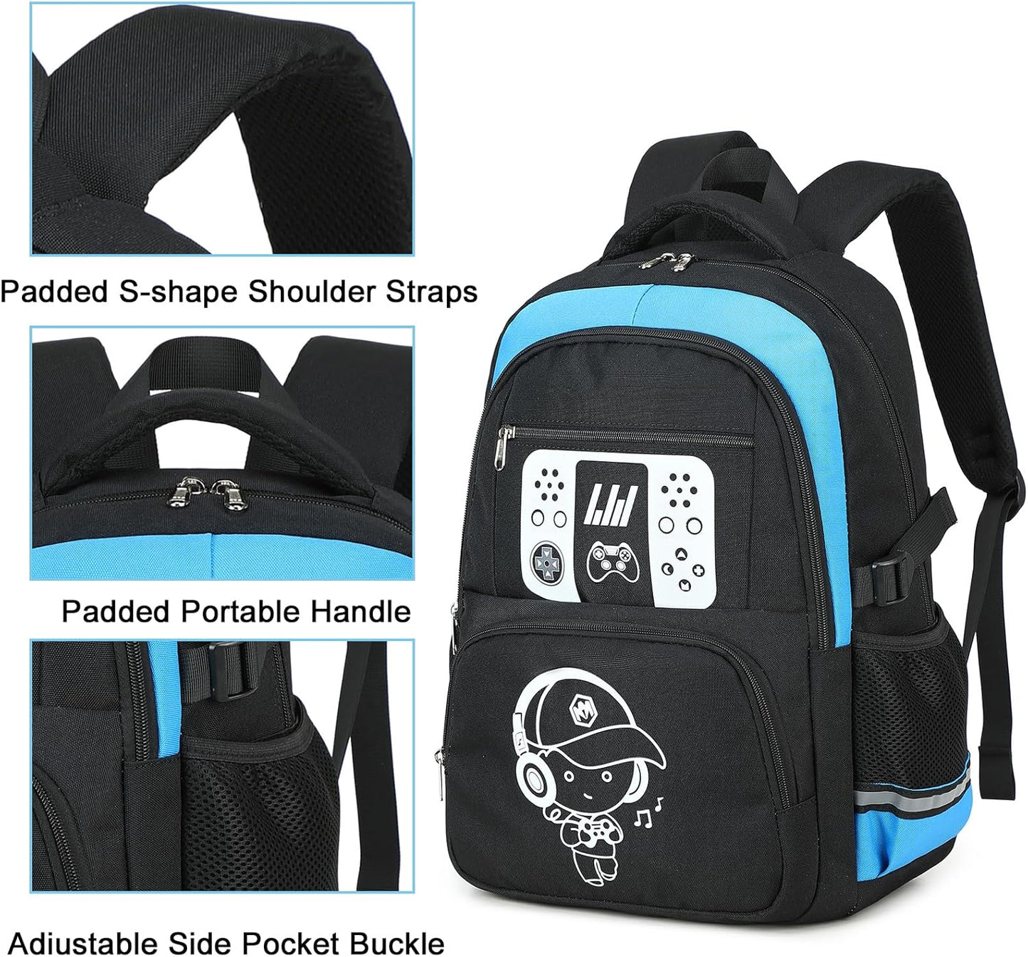 Bluboon Kids Backpack Boys Camo Bookbag Teens Elementary School Bag Daypack Travel Back Pack Middle school
