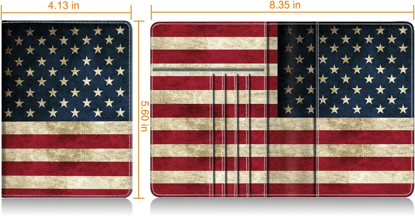 FINTIE Passport Holder, Slim Travel Wallet RFID Blocking Card Case Cover Passport Cover Protector Essentials with Credit Card Slots for Women/Men