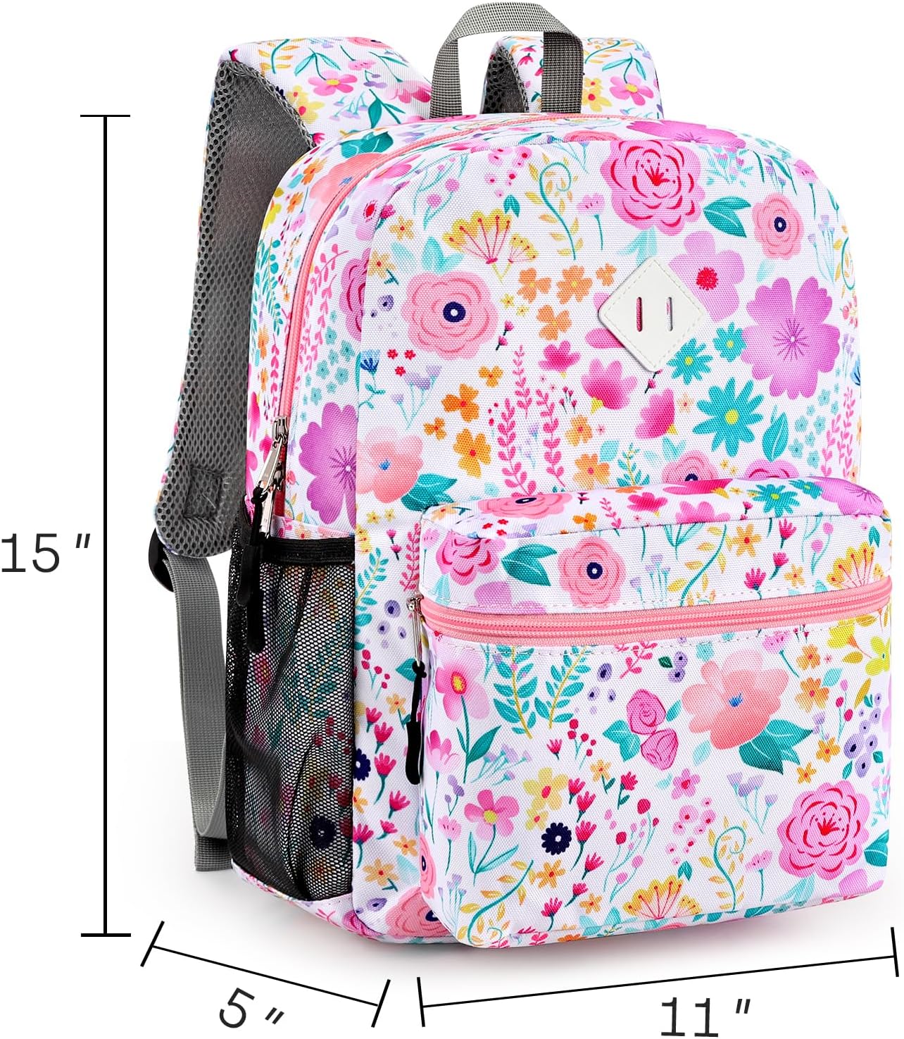 STEAMEDBUN Kids Backpack for Girls, Flower Kindergarten Backpack for Toddler Girls Age 3-8