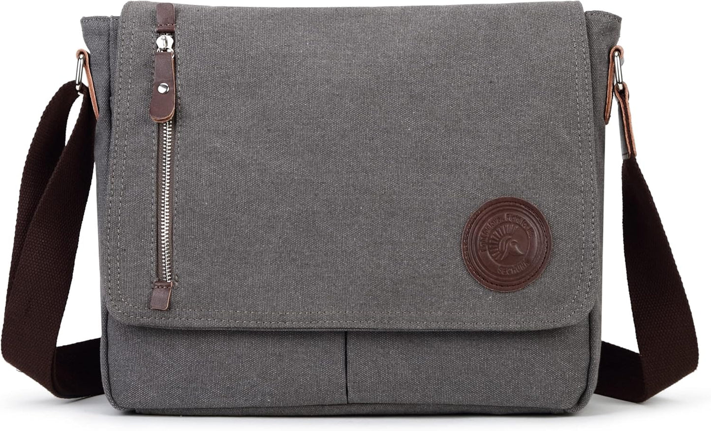 Sechunk Canvas Small Messenger Bag Vintage Shoulder bag Everyday Purse Crossbody bag for men women