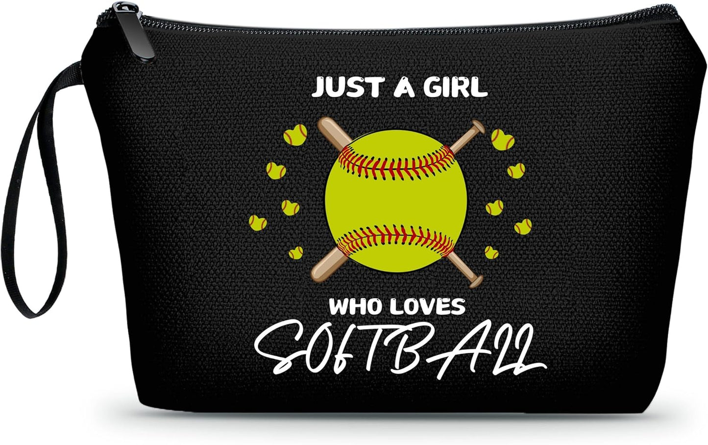 Softball Accessories for Girls Small Treat Makeup Bag Gifts From Sister Softball Birthday Sister Gifts for Girls Women Her Bff Bestie Best Friend Sister