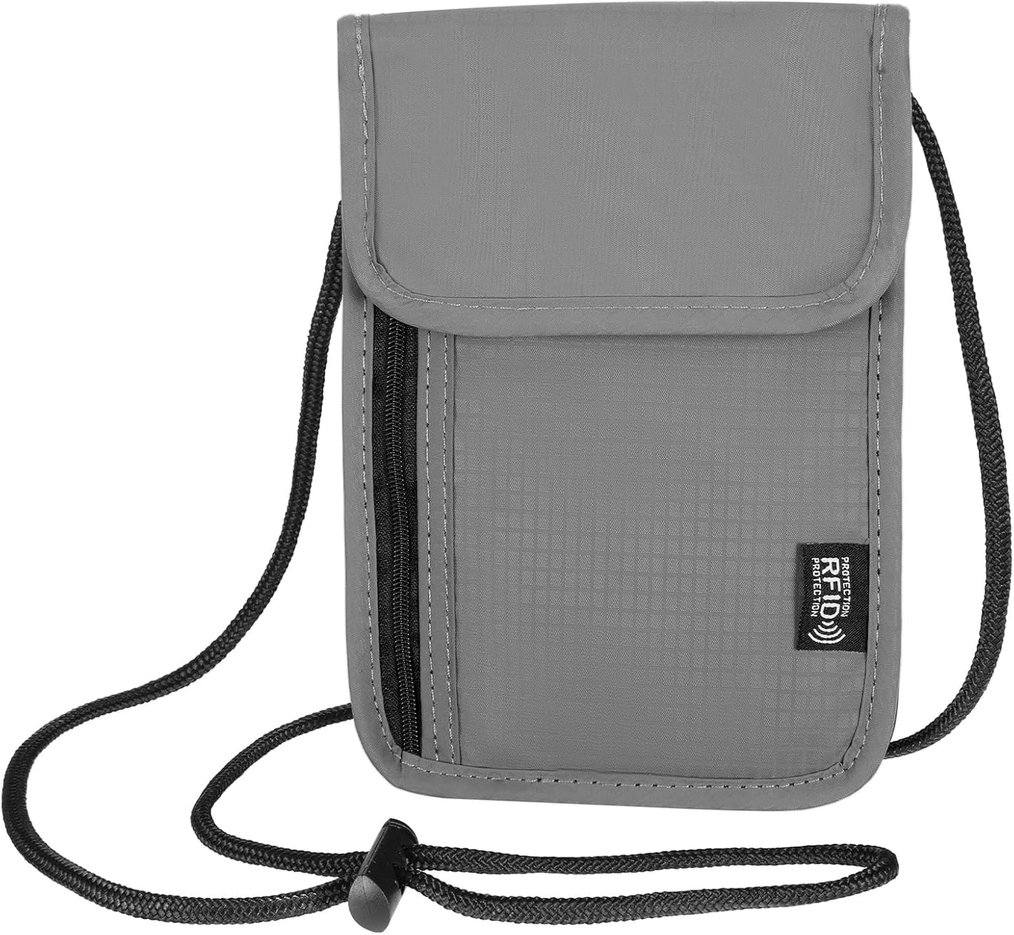 RFID Blocking Passport Holder Travel Neck Wallet Neck Pouch Family Passport Holder Organizer Case Security Lightweight Travel Wallet for Women Men