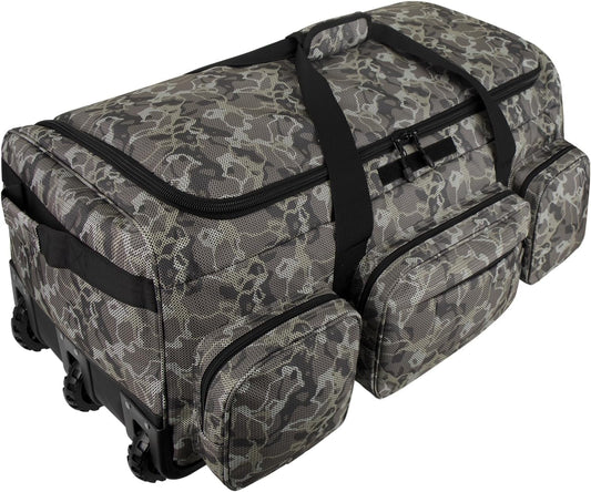 Rolling Duffle Bag with Wheels, 120L Military Luggage Bag for Travel,Large Tactical Heavy Duty Duffel Bags for Deployment Camping Sporting & Outdoor Adventures