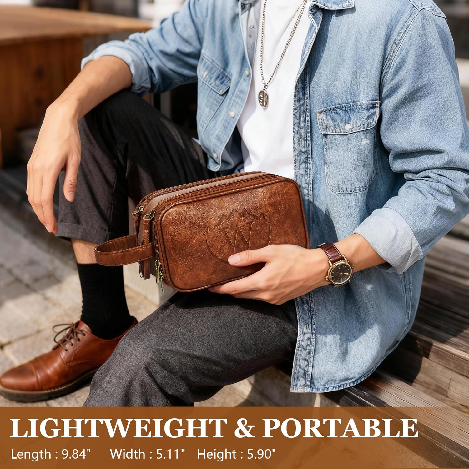 Travel Toiletry Bag for Men,Mens Shaving Bags for Toiletries,Men's Toiletry Travel Bag