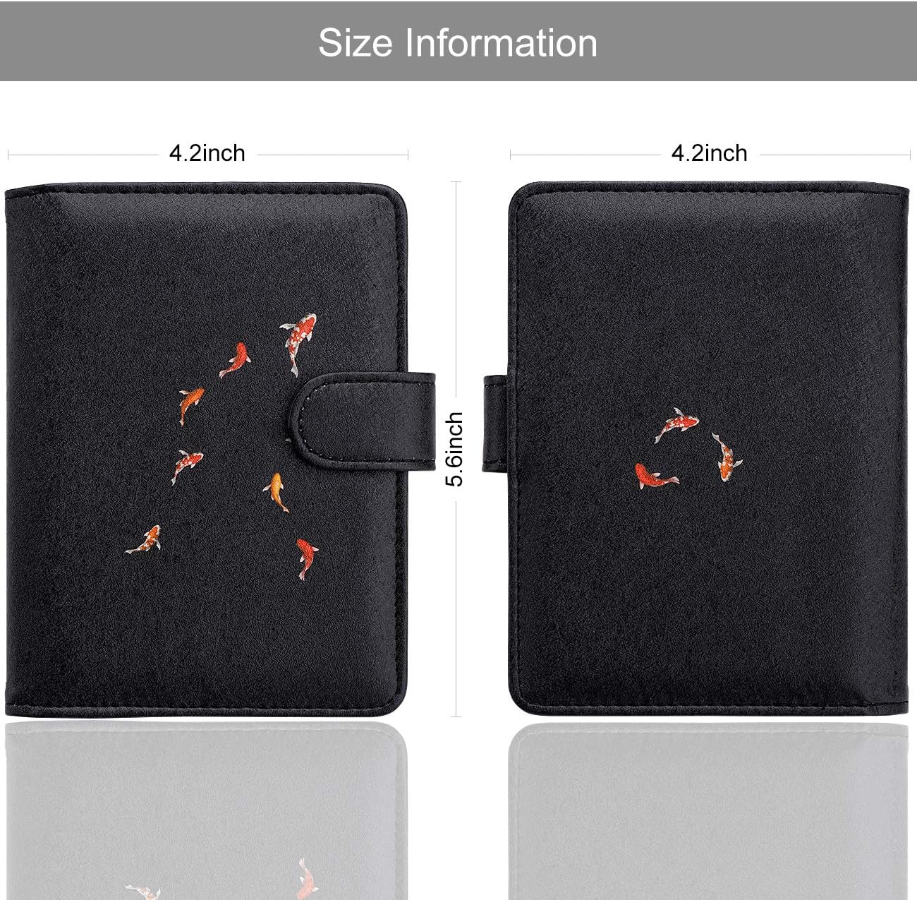 WALNEW Passport Holder for Travel, RFID Passport Cover Wallet for Women Men, PU Leather Passport Book Card Holder Case with Pen, Travelling Essentials for Flying