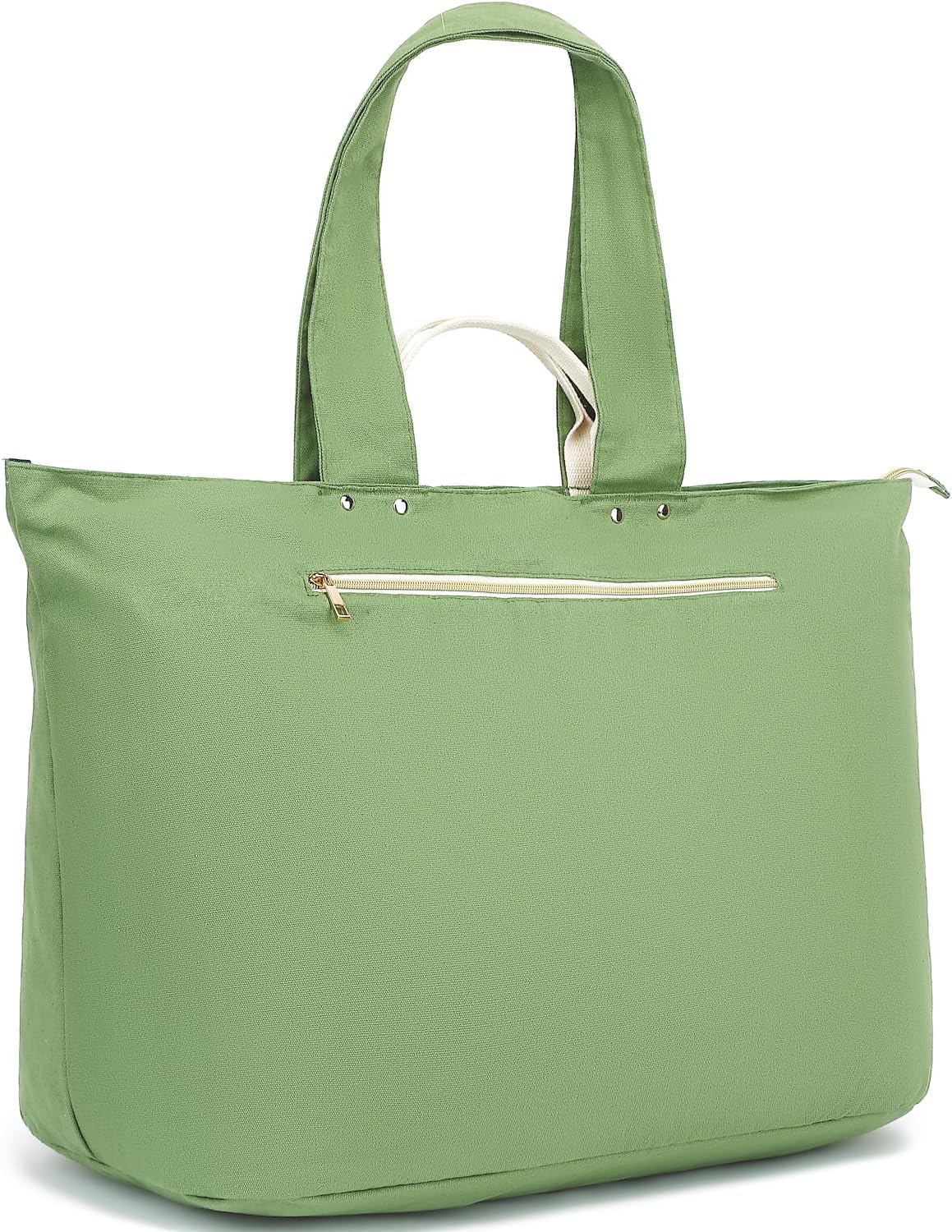 Large Beach Bag for Women, Waterproof Travel Tote Bag with Lunch/Wet Pocket for Weekender, Sandproof, Zipper Closure
