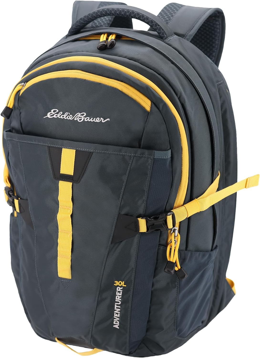Eddie Bauer Adventurer Backpack with Organization Compartments and Hydration/Laptop Compatible Sleeve, Adventurer - Storm, 30L