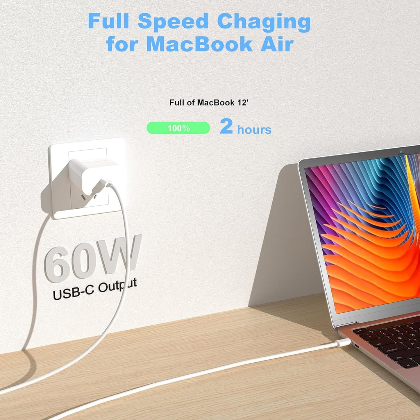 2Pack for Apple USB C to USB C Charging Cable 10ft 60W,Long Type C to C Fast Charger Cord,for iPhone16 E/17/Air/15/Pro/Plus/Pro Max,for MacBook Pro/Air,for iPad Pro12.9/11in,Air 4/5,Mini 6/7 - Black