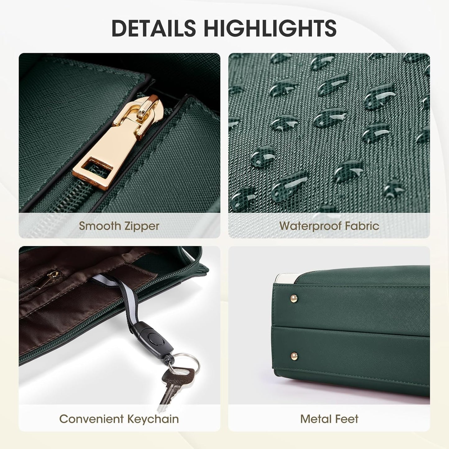 RAINSMORE Laptop Tote Bag for Women 15.6 Inch Large Women Work Bags Waterproof Business Office