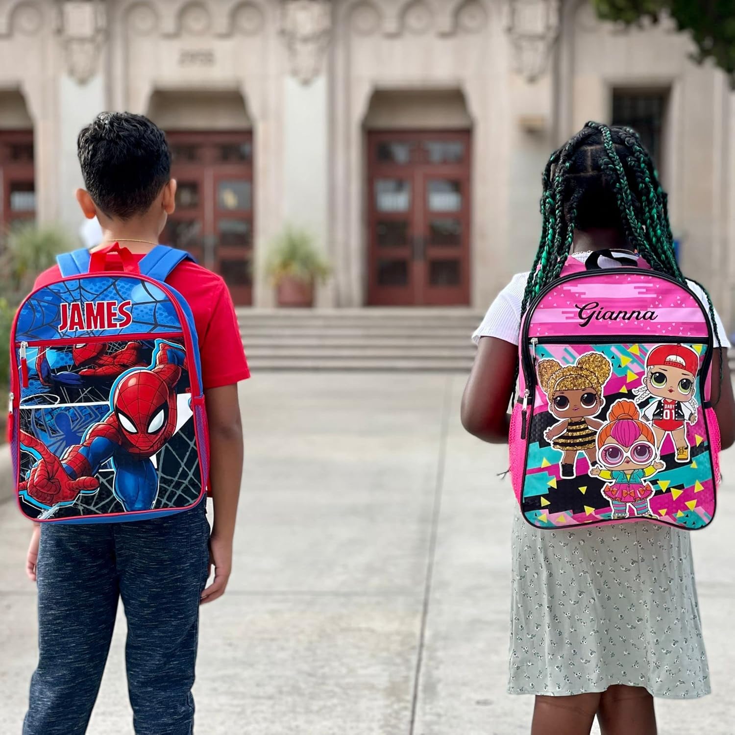Personalized 16 Inch License School Backpack - LOL