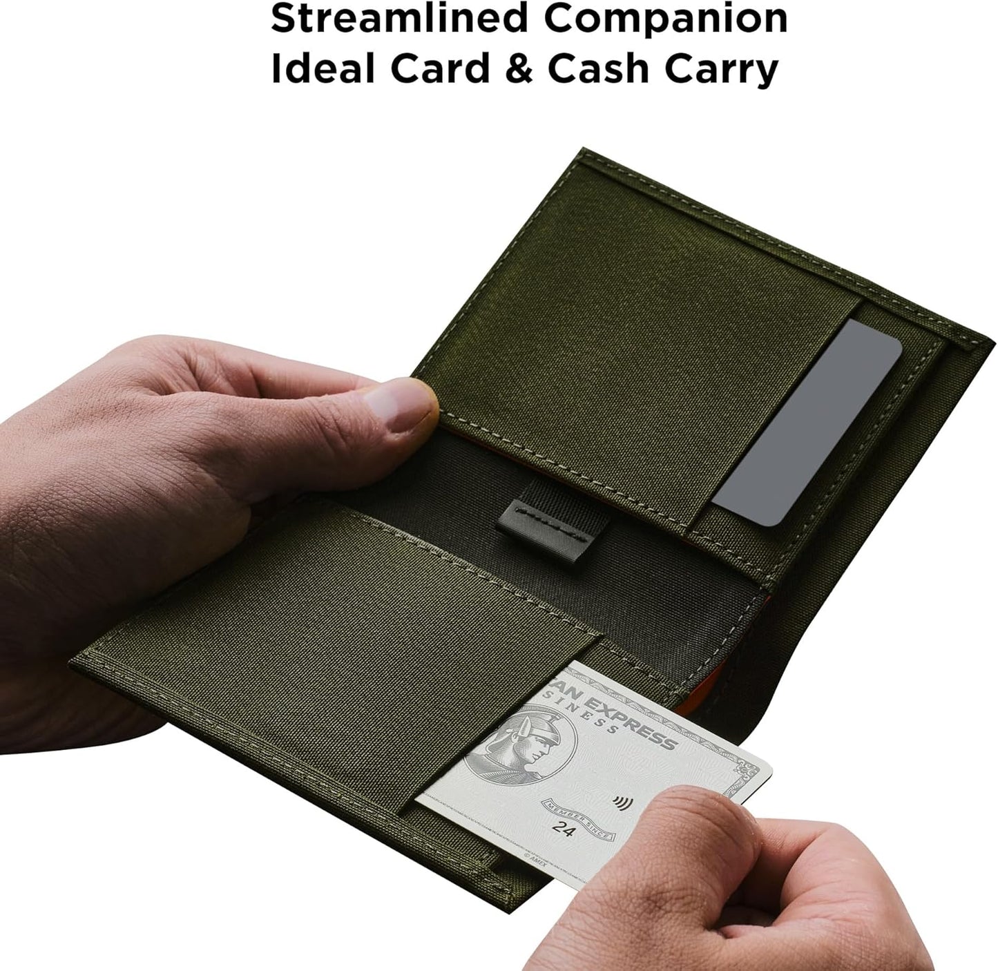 ALPAKA Ark Bifold Cash Wallet - Minimalist Front Pocket Wallet for Men Daily Use,Magnetic Closure for Security