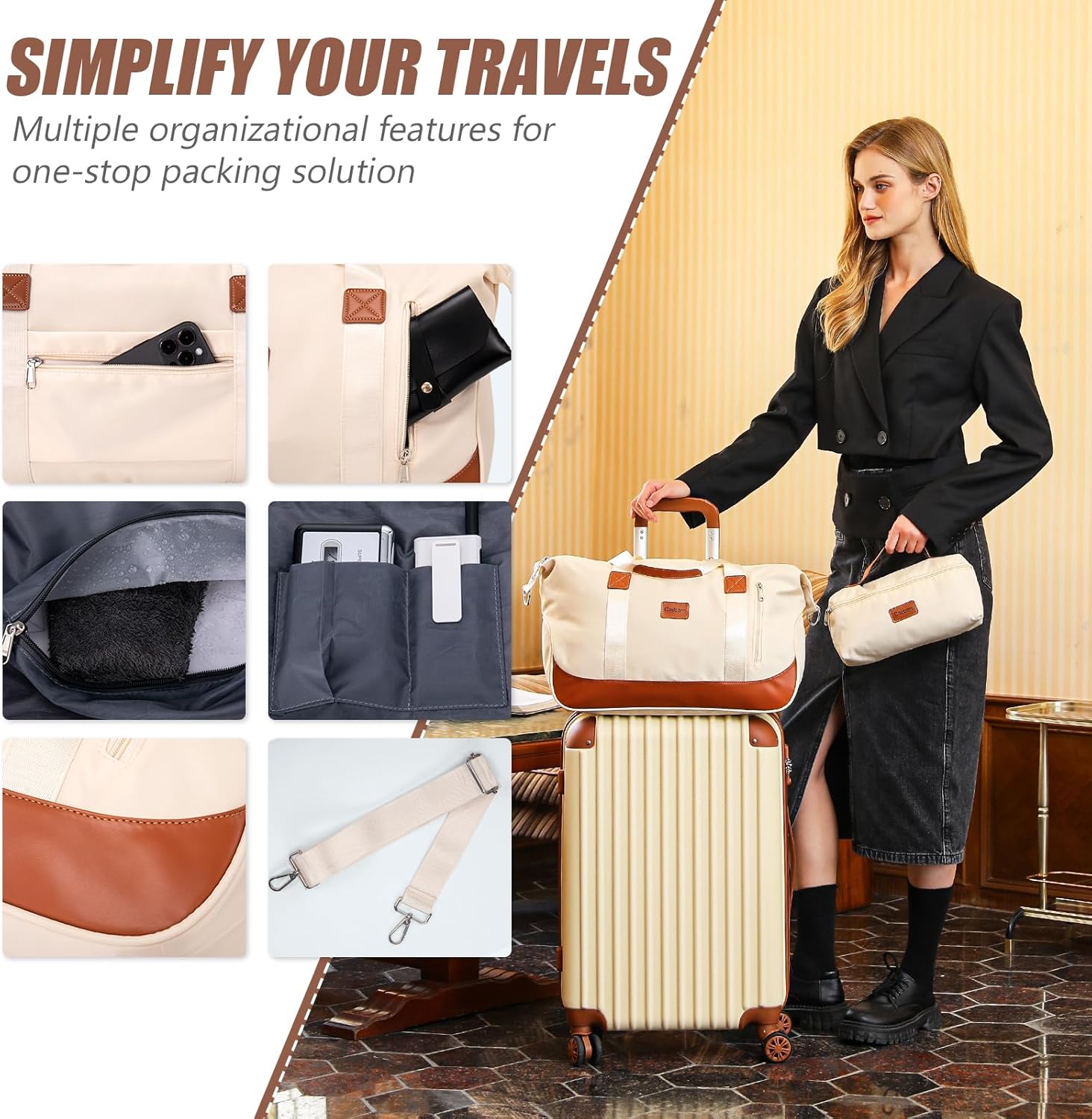 Luggage Sets 5 Piece Suitcases with Wheels, Suitcase Set ABS Hard Case Luggage with TSA Lock