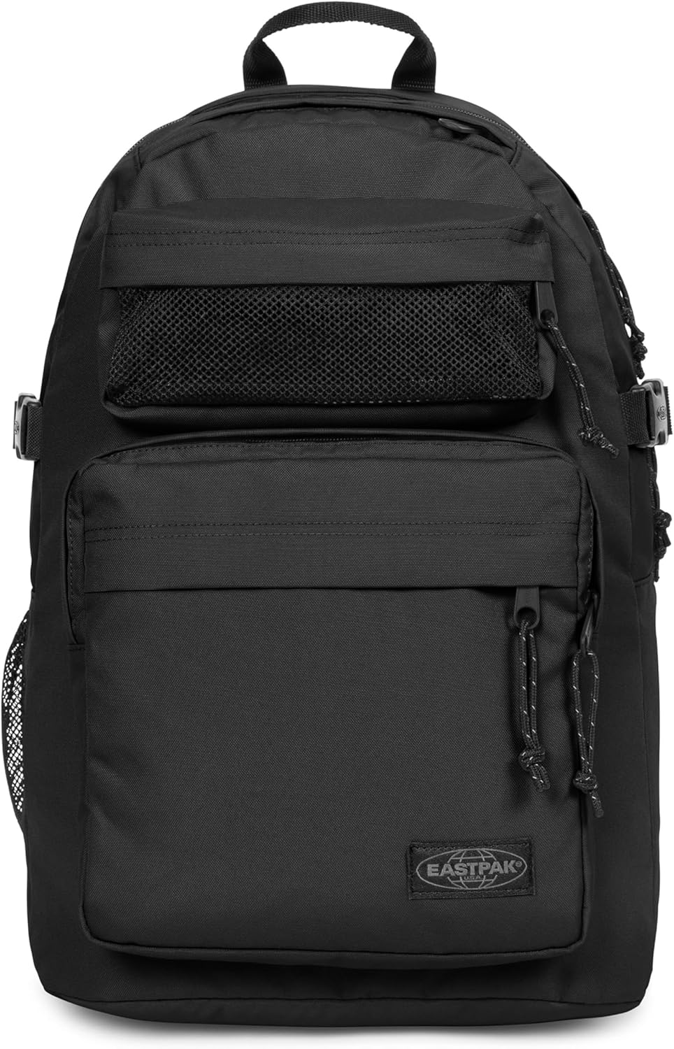 EASTPAK Double Pro – 32L Performance Backpack with 16" Laptop Sleeve, Dual Compartments, Security Pocket, Bottle Holder & Organizer, Black