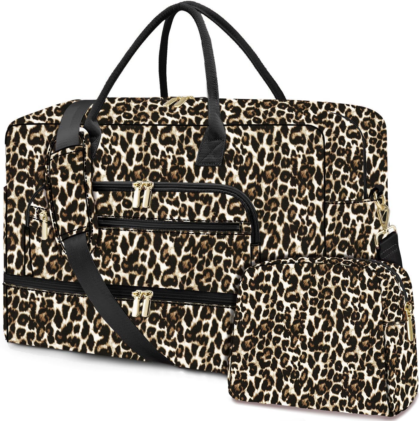 Travel Duffle Bag Weekender for Women - Carry-On Overnight Personal Item Bag with Shoe Compartment & Wet Pocket Large Weekend Tote Bags with Toiletry Hospital Bags for Labor and Delivery