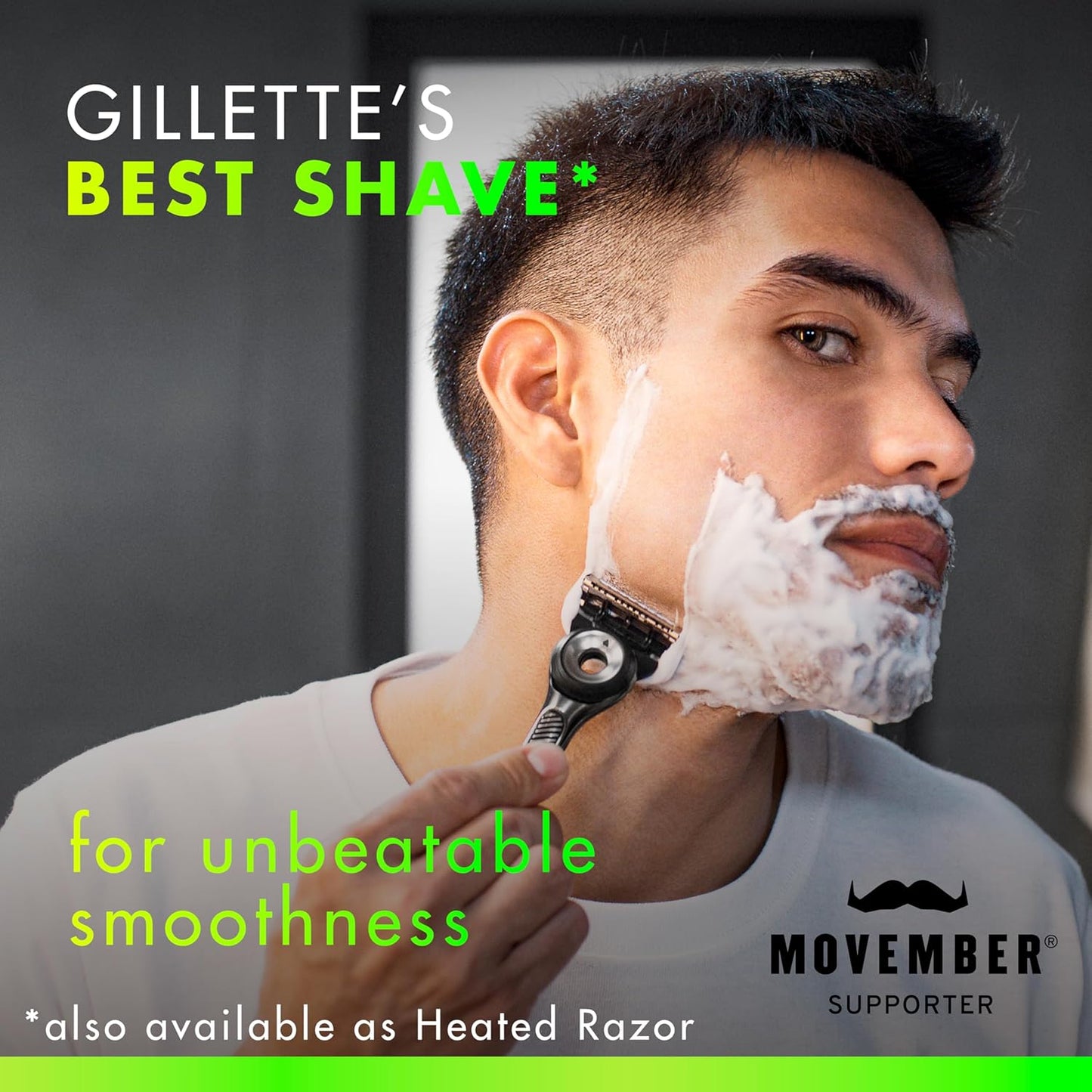 Gillette Labs Mens Razor with Exfoliating Bar, Shaving Kit for Men, Includes 1 Handle, 2 Razor Blade Refills, 1 Premium Magnetic Stand