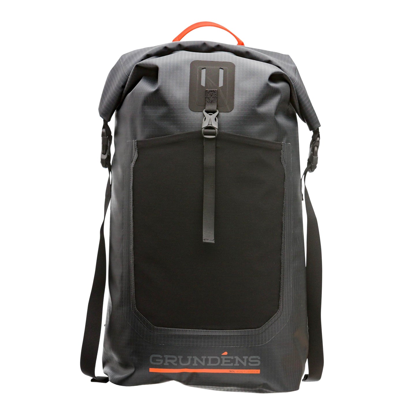 Grundéns Bootlegger Roll Top Backpack - Waterproof Pack, Black