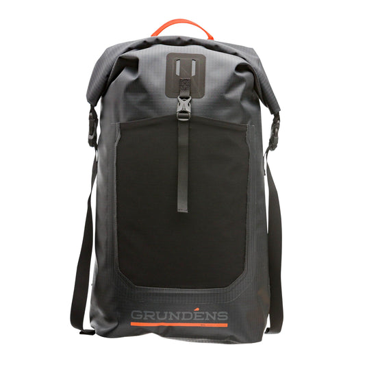 Grundéns Bootlegger Roll Top Backpack - Waterproof Pack, Black