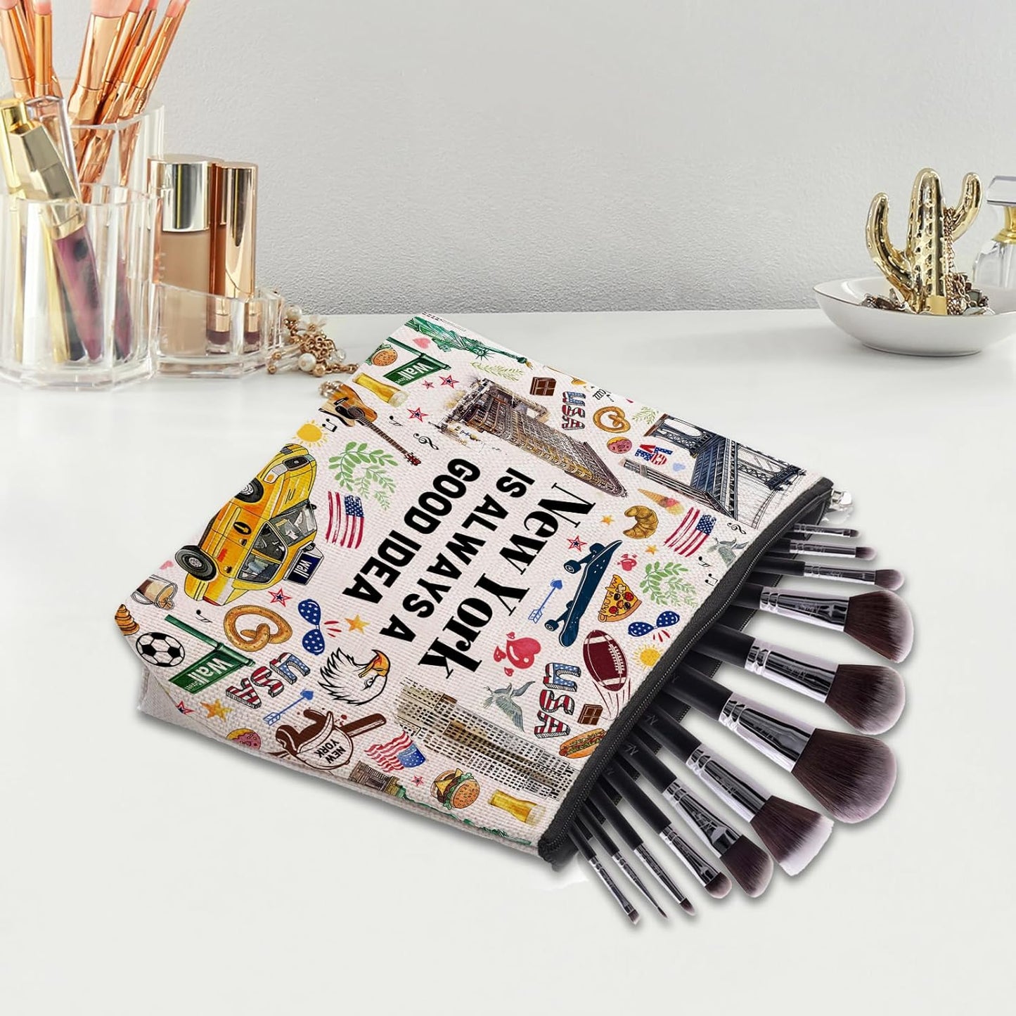 New York Travel Souvenirs, NYC Themed Gifts for Women, I Love NYC Trip Favors
