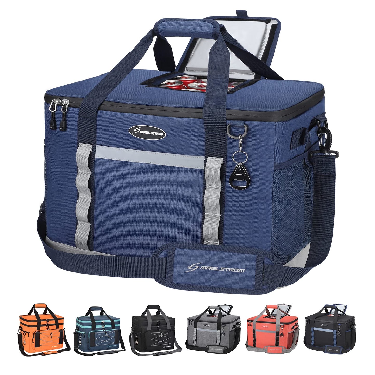 Maelstrom 75Can Soft Cooler Bag, Portable Beach Cooler with Flip-top Access