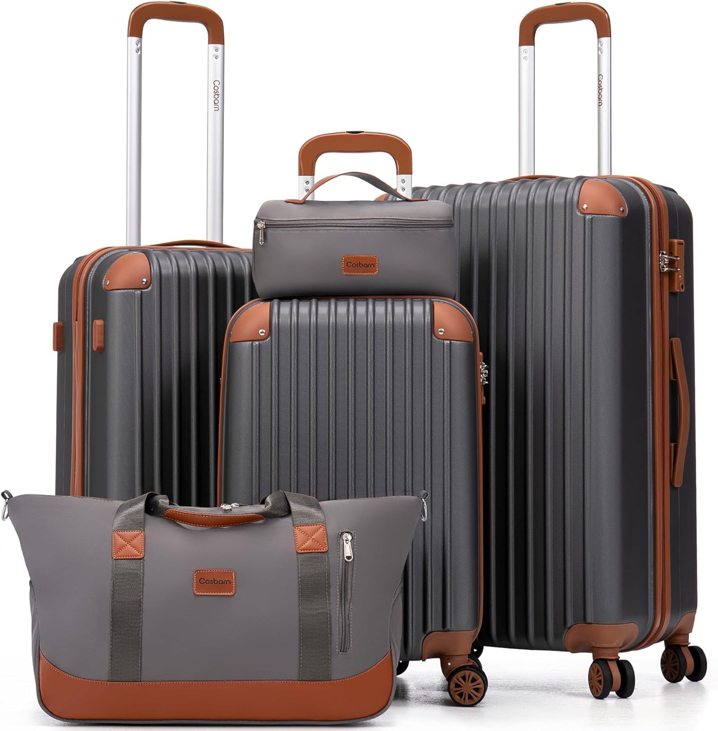 Luggage Sets 5 Piece Suitcases with Wheels, Suitcase Set ABS Hard Case Luggage with TSA Lock Spinner Wheels Durable Travel Luggage