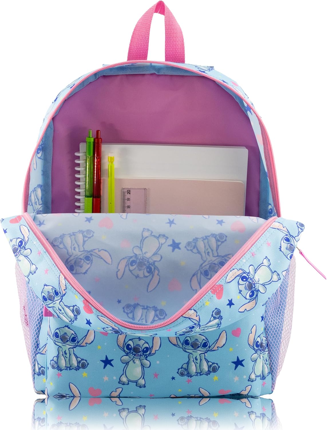 Disney Stitch Backpack for Kids | Stitch Bookbag for Girls, Boys, Unisex | Toddler Travel Bag, Cute Lightweight Bag for School | Ages 3+