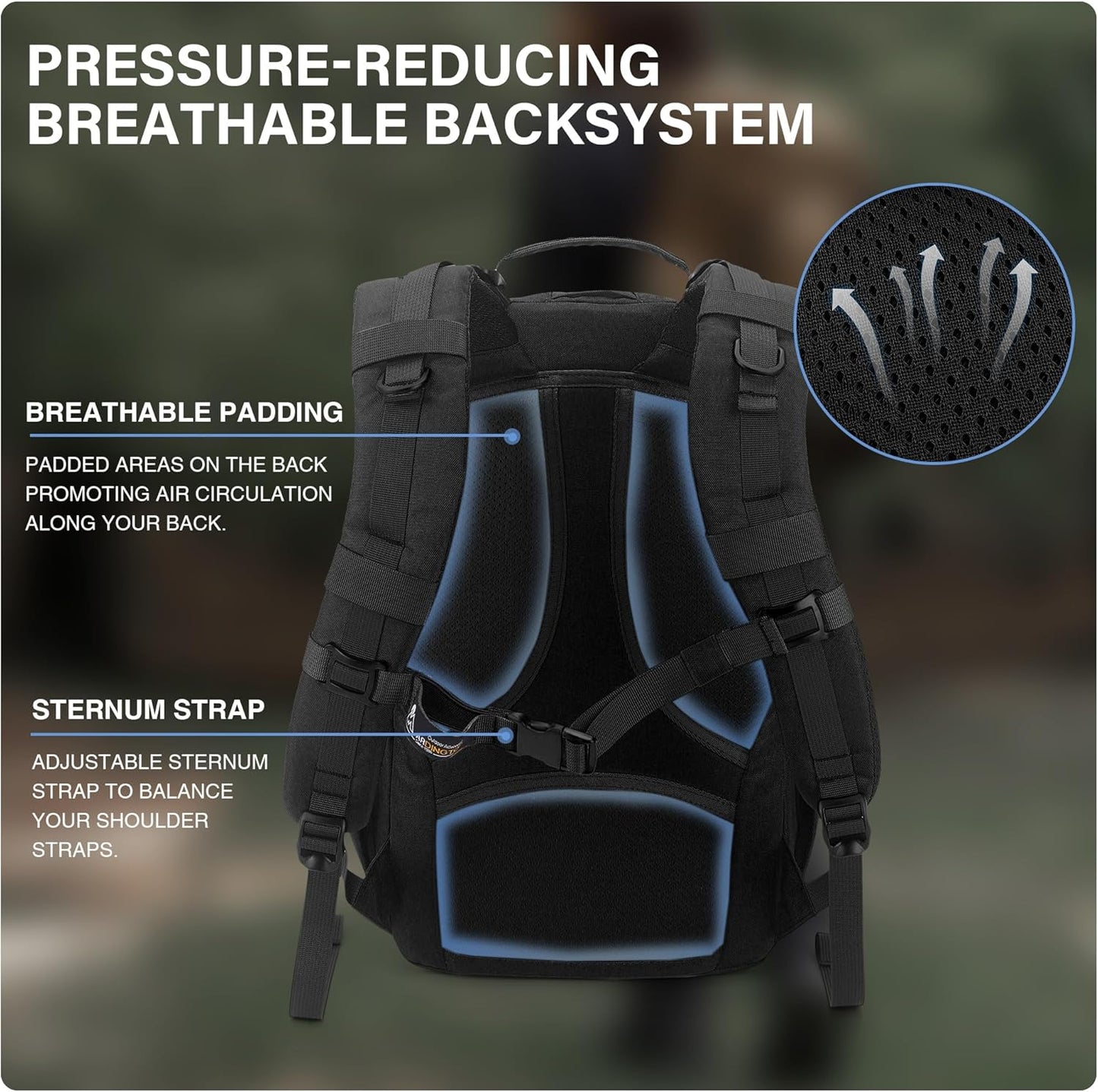 Mardingtop Military Tactical Backpack for Men 20L Molle Rucksack EDC Daypack for Hiking,Travel,Camping, Hunting